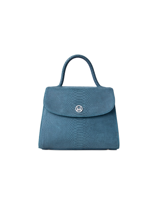 Paris Midi: Teal Snake Print