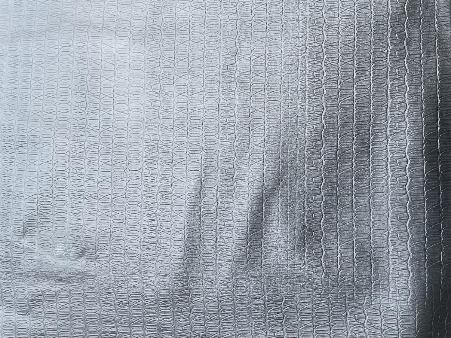 Black Crocodile Back Print Embossed on Cow Hides: BC002C