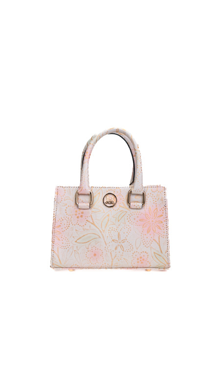 Lagos Mini: White and Pink Floral Print