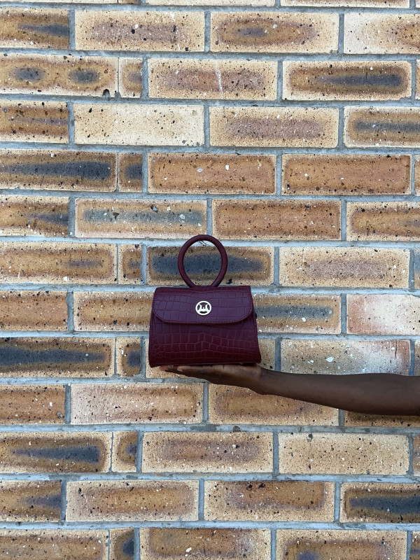 Monaco Micro: Plum Crocodile Print