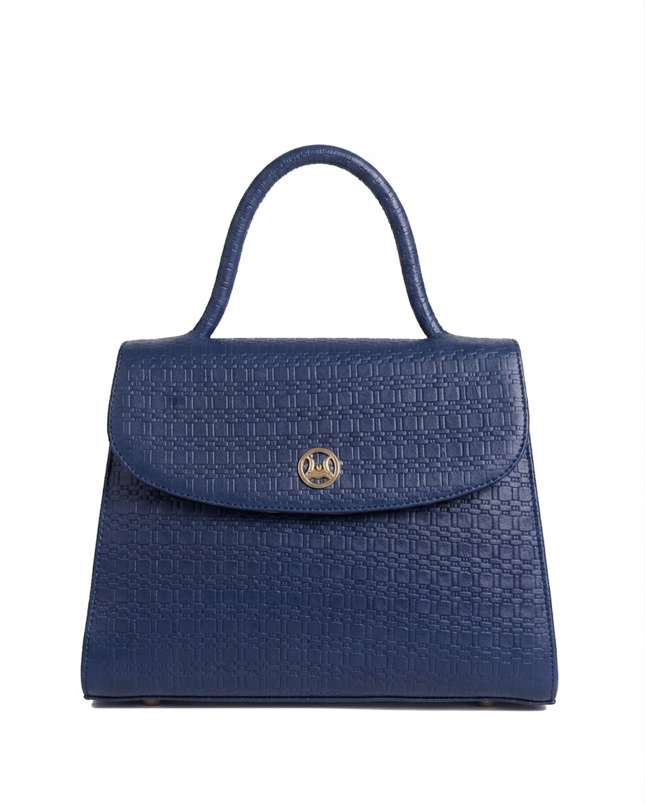 Paris Midi: Blue Weave Print