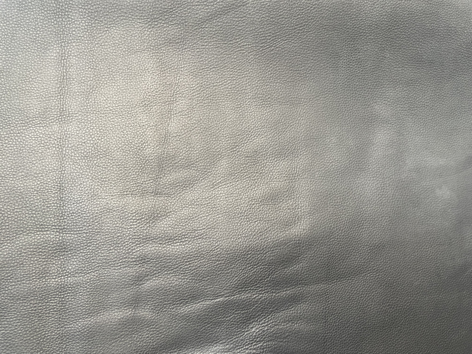 Black Pebbled Grain Print Embossed on Cow Hides: BG003C