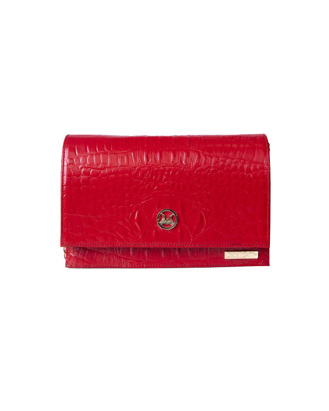 Dakar: Limited Edition Ruby Red Textured Crocodile Print