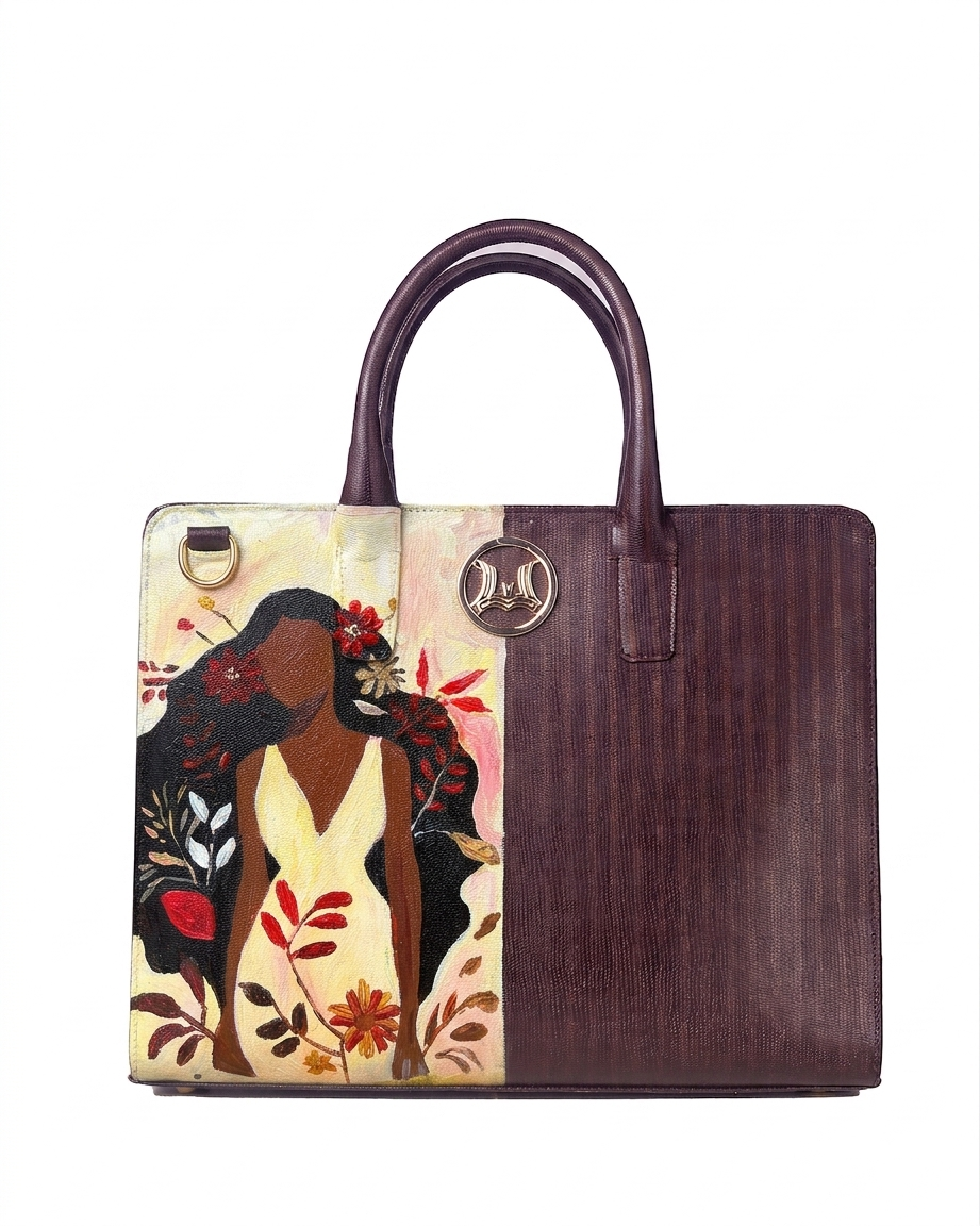 London: Brown Abstract Print Meets Art