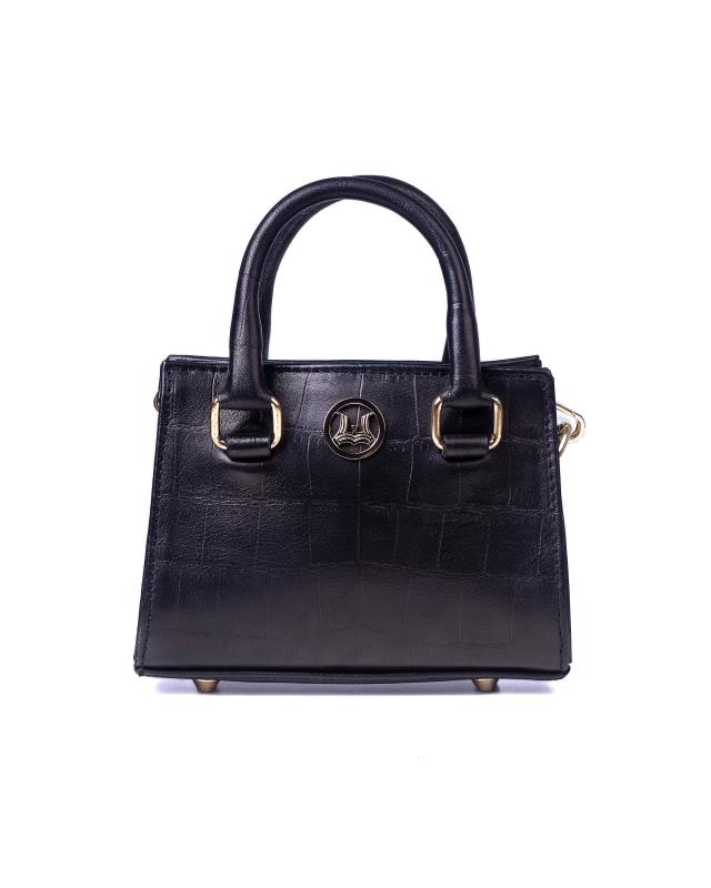 Lagos Micro(UK): Black Crocodile Print