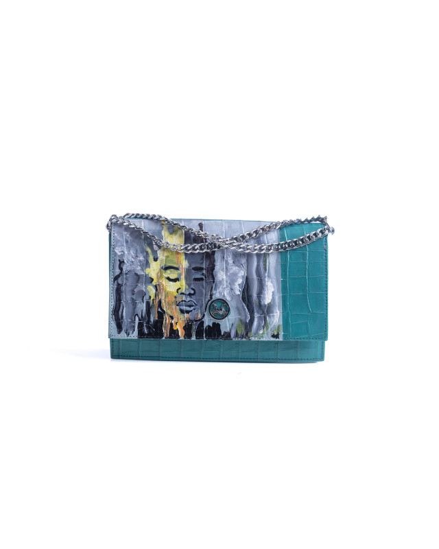Dakar: Persian Green Crocodile Print Meets Art #1