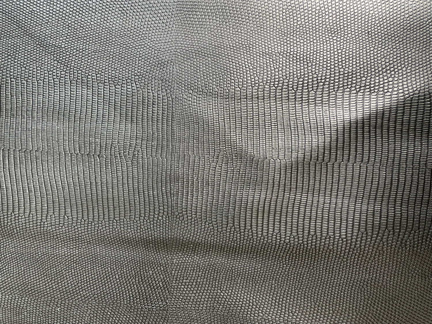 Ash Monitor Lizard Print Embossed on Cow Hides: FM001C