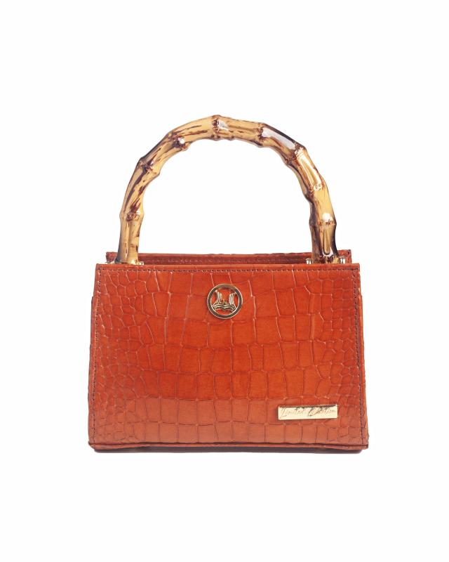 Shanghai Mini: Limited Edition Rust Crocodile Print