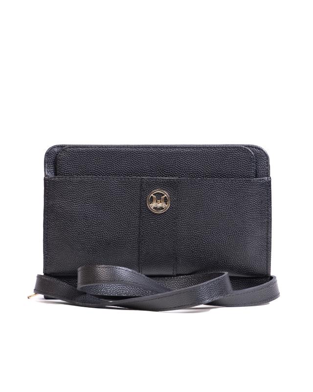 Messenger Bag 2.0(UK):  Black Pebble Grain
