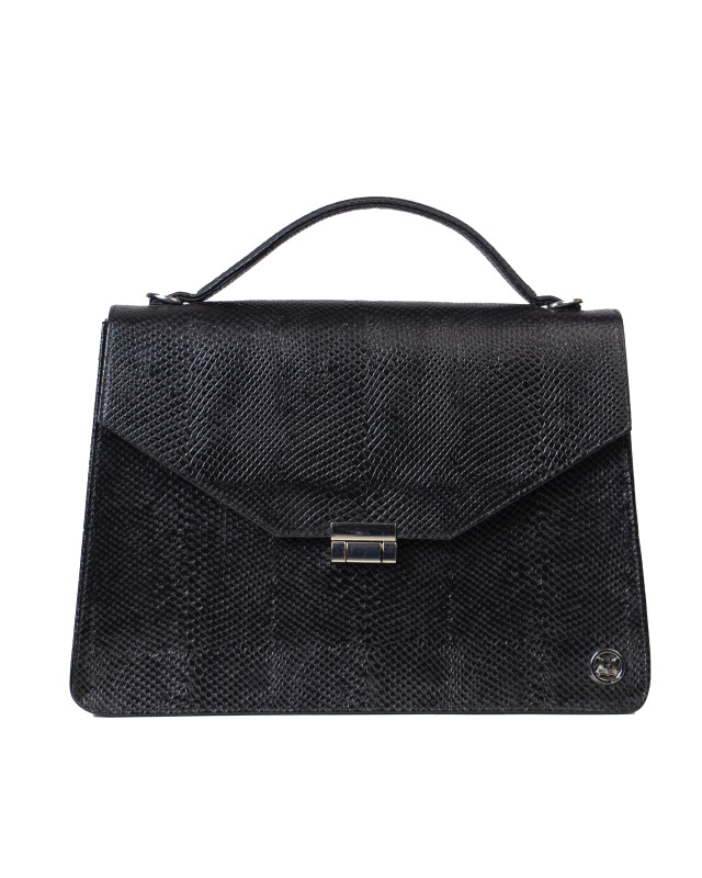 Her Work Case:  Black Reptilian Print