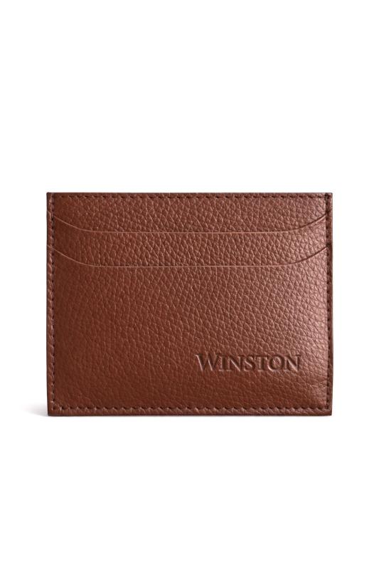 Cardholder: Tan Pebble Grain