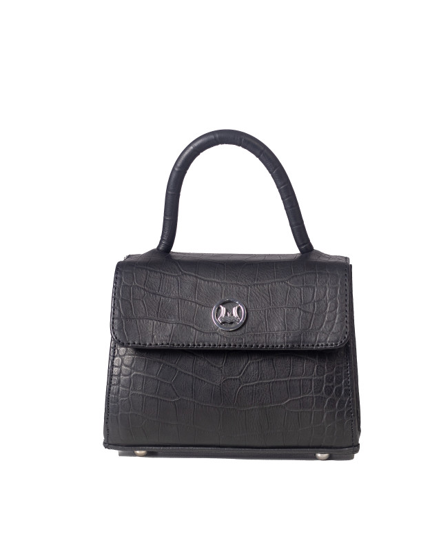 Tokyo Micro: Black Crocodile Print