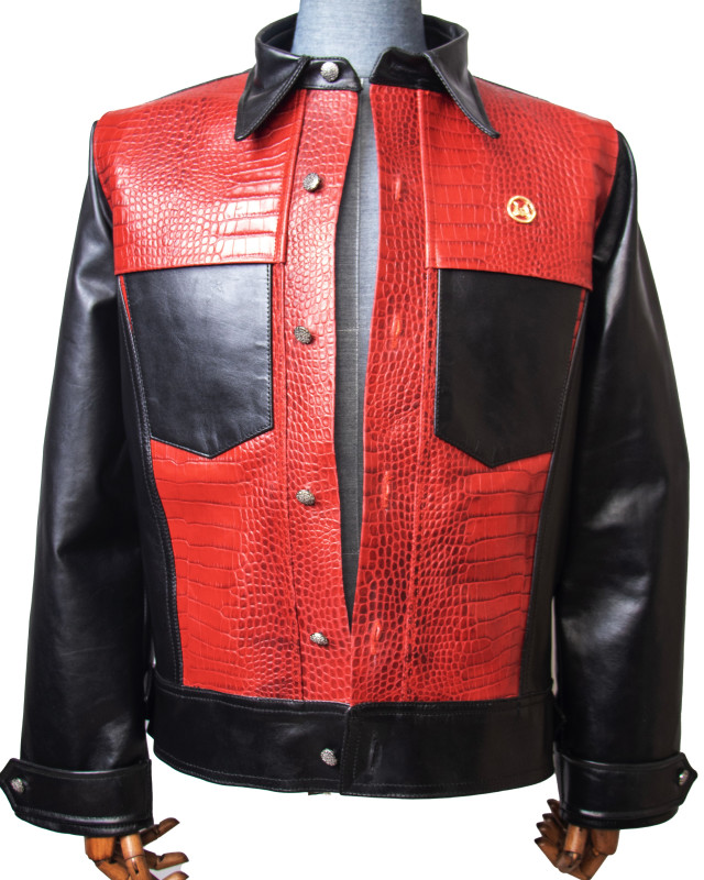 Men’s Supernova Jacket: Black and Red