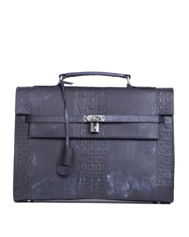 AMAGU JFK Work Case(UK): Dark Blue Tie-Dye