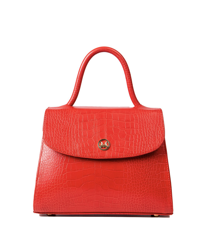 Paris Midi: Red Crocodile Print