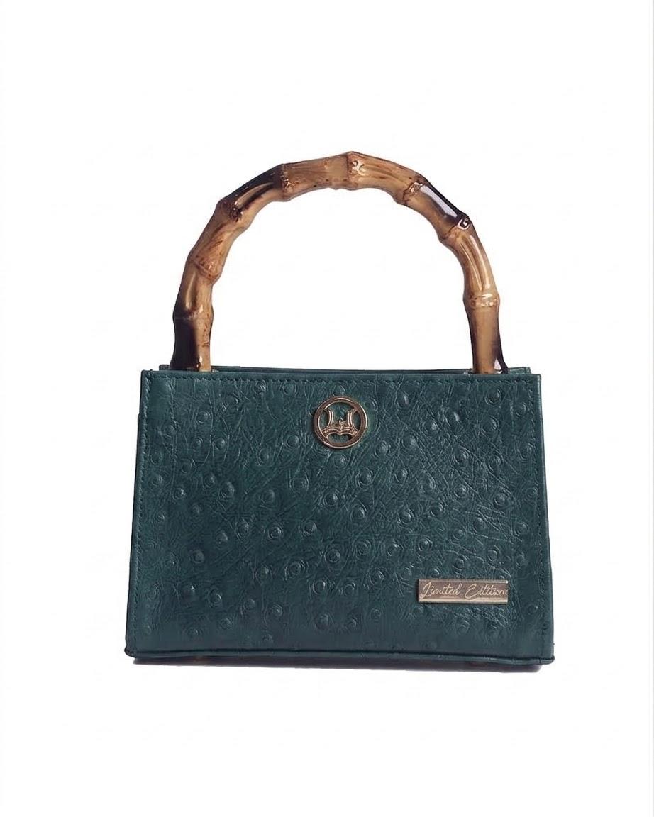 Shanghai Mini: Limited Edition Green Ostrich Print