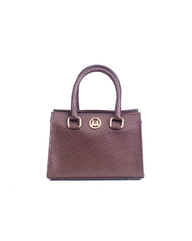 Lagos Mini: Syrup Brown Reptilian Print