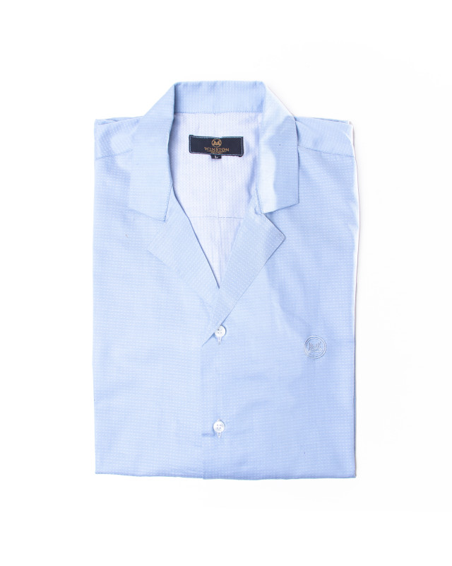 Aloha Shirt: Blue Dotted Print