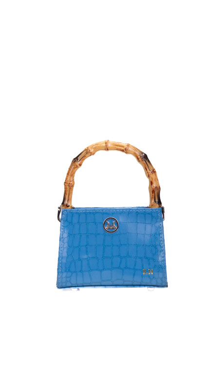 Shanghai Micro: Blue Crocodile Print