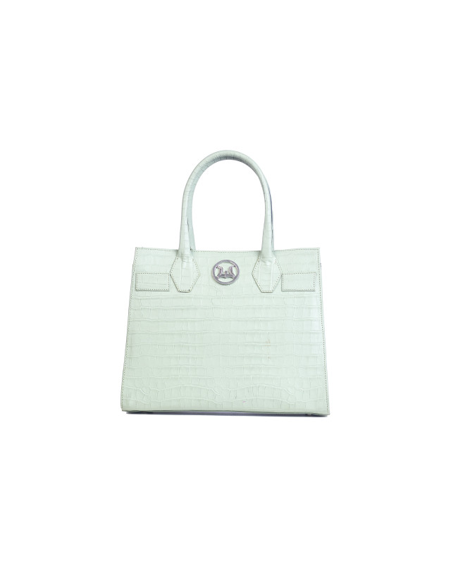 Montreal Maxi: Mint Green Crocodile Print