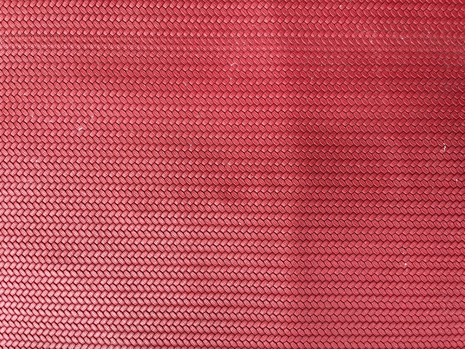 Red Basket Print Embossed on Cow Hides: RJ002C