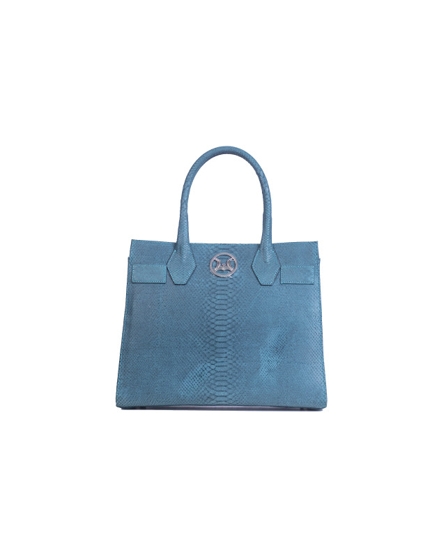 Montreal Maxi: Teal Snake Print