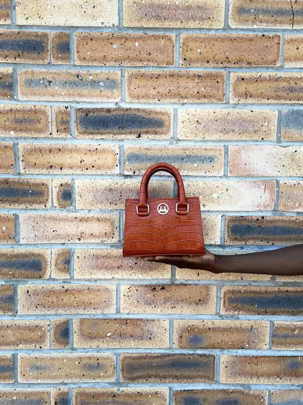 Lagos Micro: Orange Crocodile Print