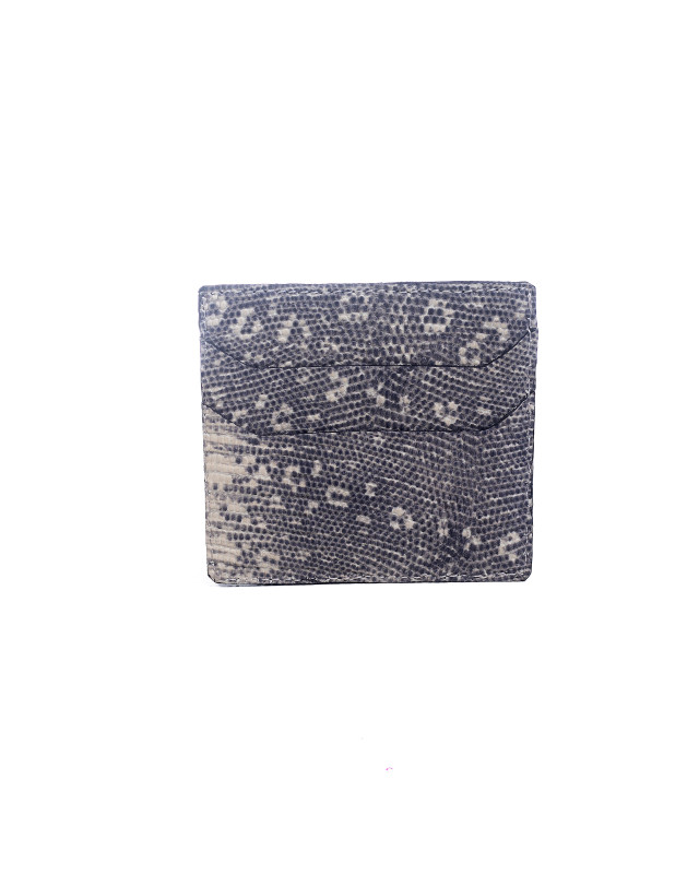 Cardholder: Light Brown Monitor Lizard Print