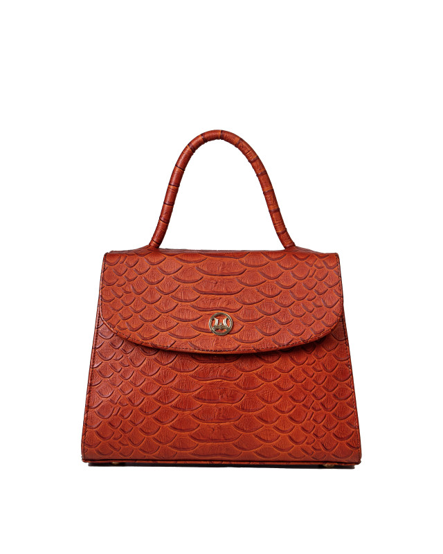Paris Midi: Rust Snake Print