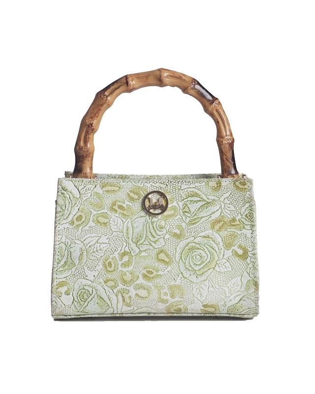 Shanghai Mini: Lime and White Floral Print