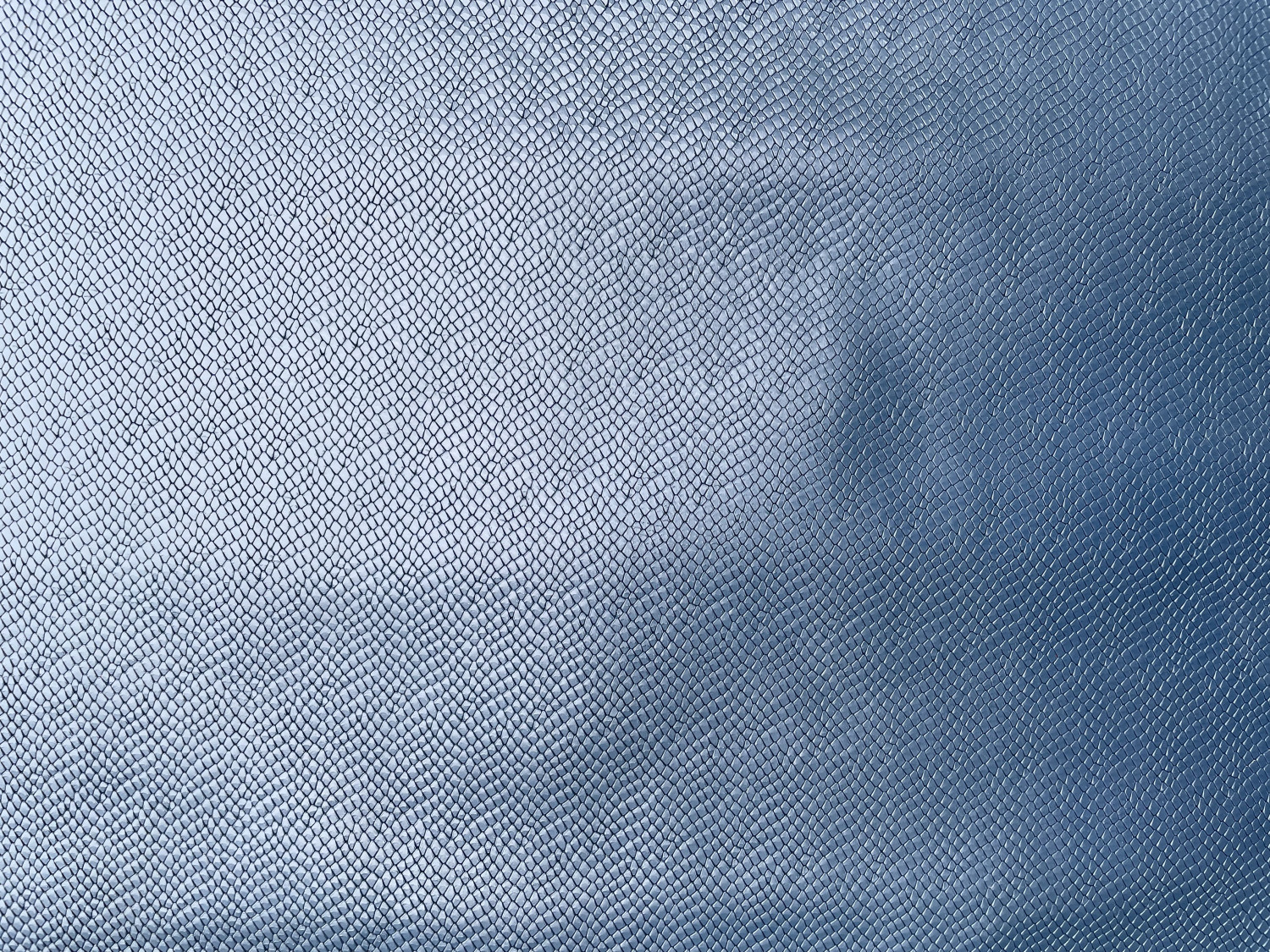 Blue Reptilian Print Embossed on Snake Skin: AR003S