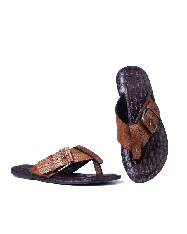 Sheikh: Brown Crocodile Print