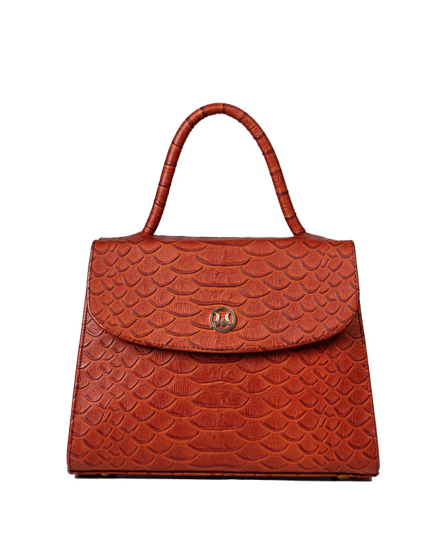 Paris Midi: Rust Snake Print