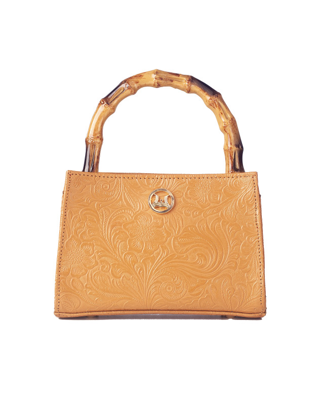 Shanghai Mini: Tan Abstract Print