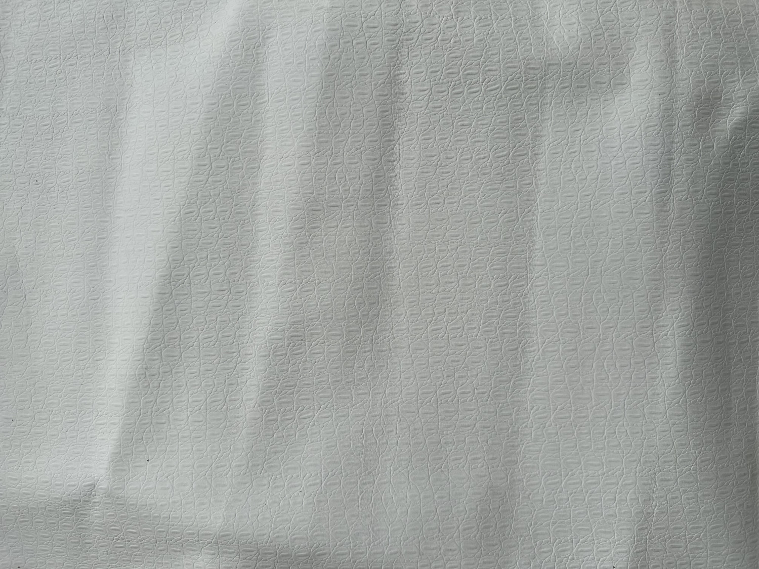 White Crocodile Back Print Embossed on Cow Hides: WC001C