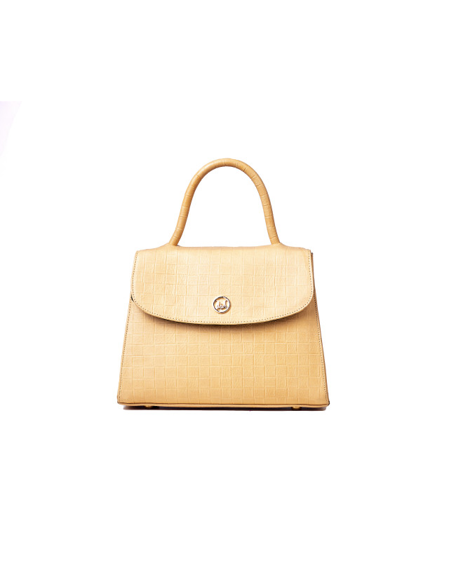 Paris Midi: Banana Yellow Checkered Print