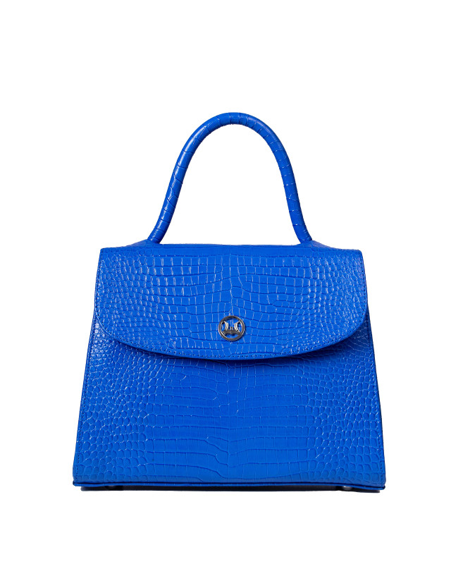 Paris Midi: Electric Blue Crocodile Print