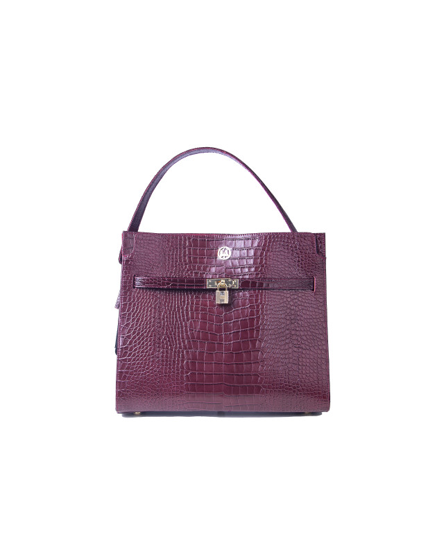 Venice Maxi: Limited Edition Plum Crocodile Print