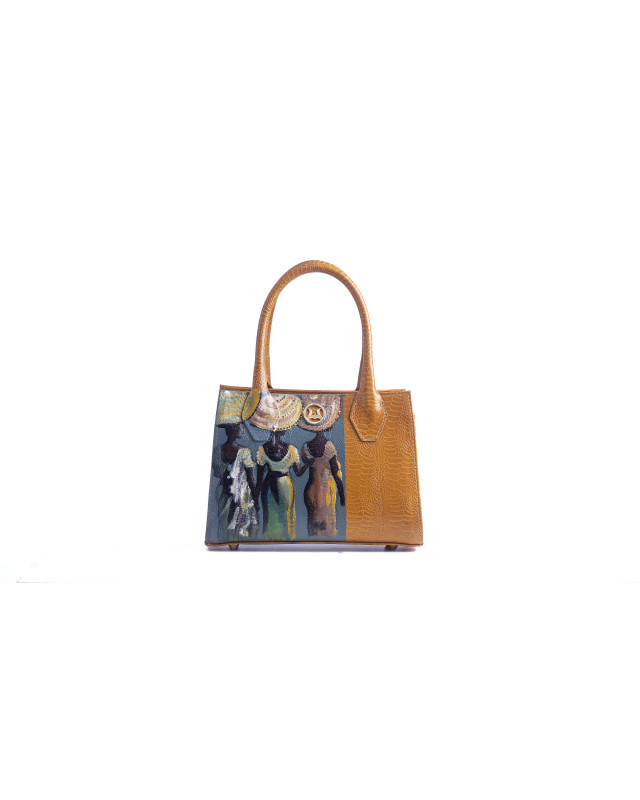 Montreal Mini: Mustard Yellow Abstract Print Meets Art #2