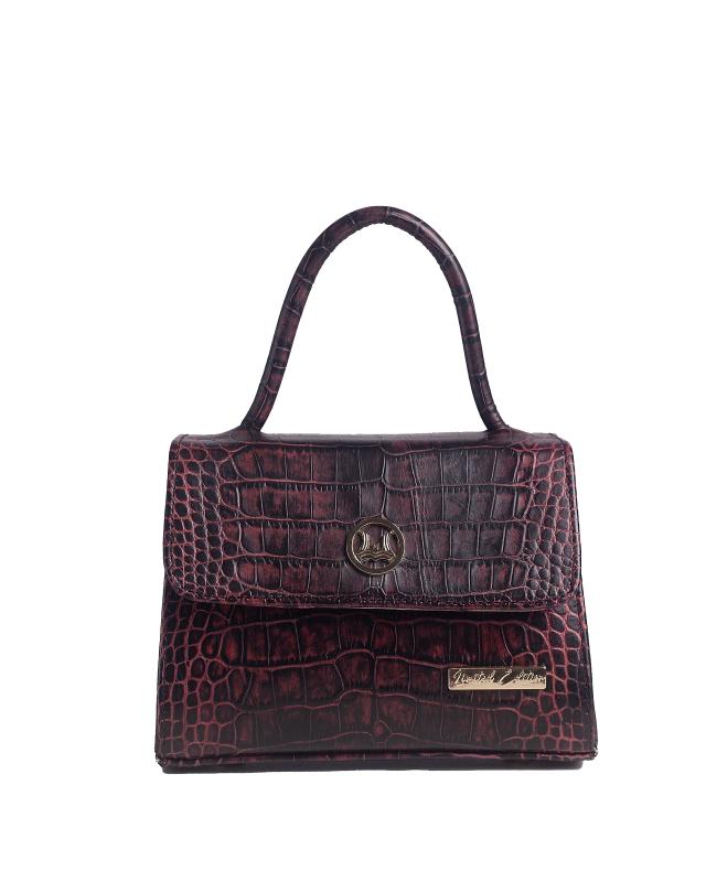 Tokyo Micro: Limited Edition Cherry Red and Black Crocodile Print