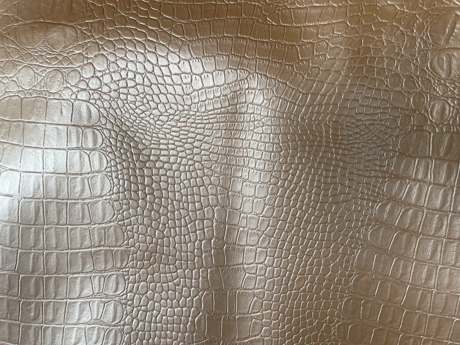 Dark Brown Crocodile Back Print Embossed on Cow Hides: DC006C