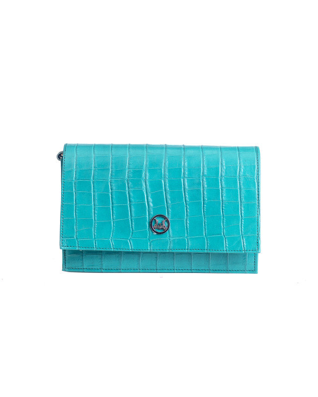 Dakar: Persian  Green Crocodile Print