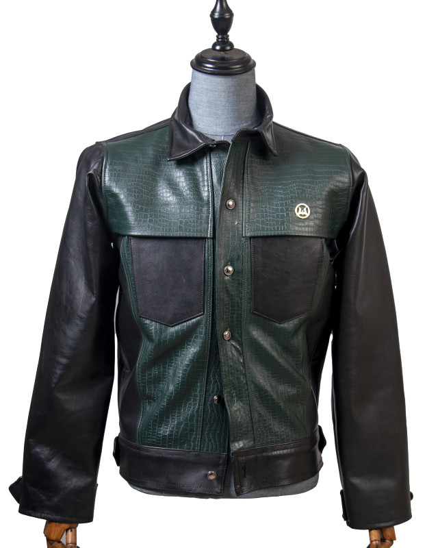 Men’s Supernova Jacket: Black and Green