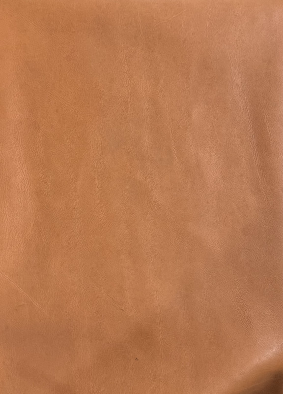 Orange Plain Print Embossed on Cow Hides: OP001C
