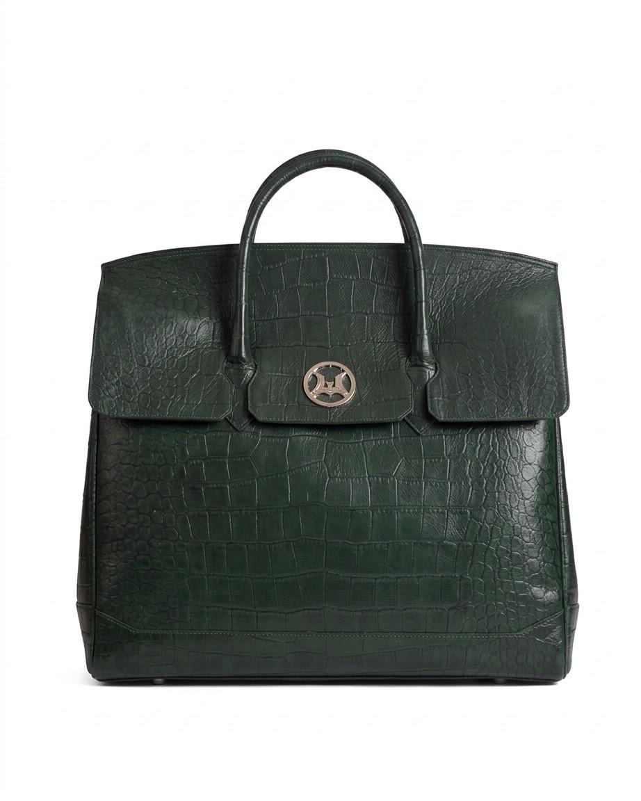 Duffle Bag 3.0 Mini: Green Crocodile Print
