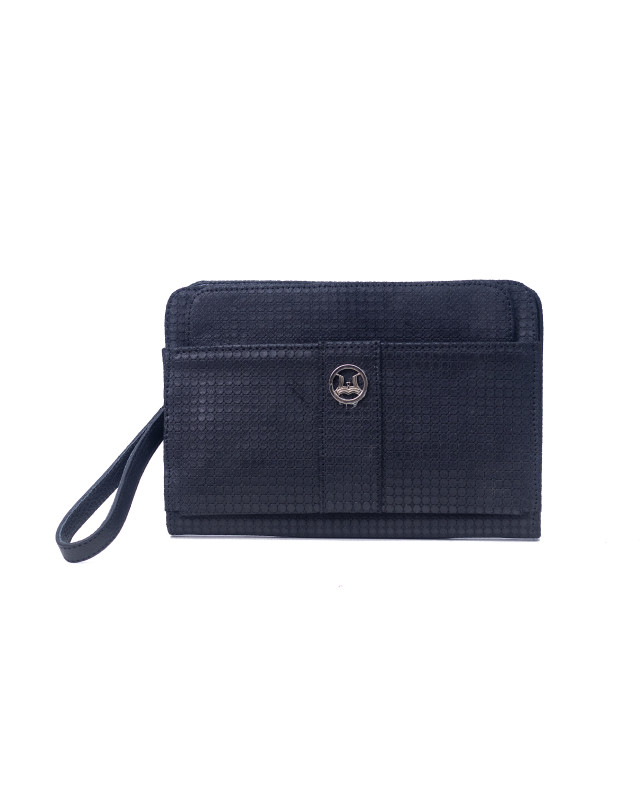 Man Bag II: Black Circle Print