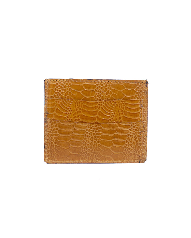 Cardholder: Mustard Yellow Abstract Print