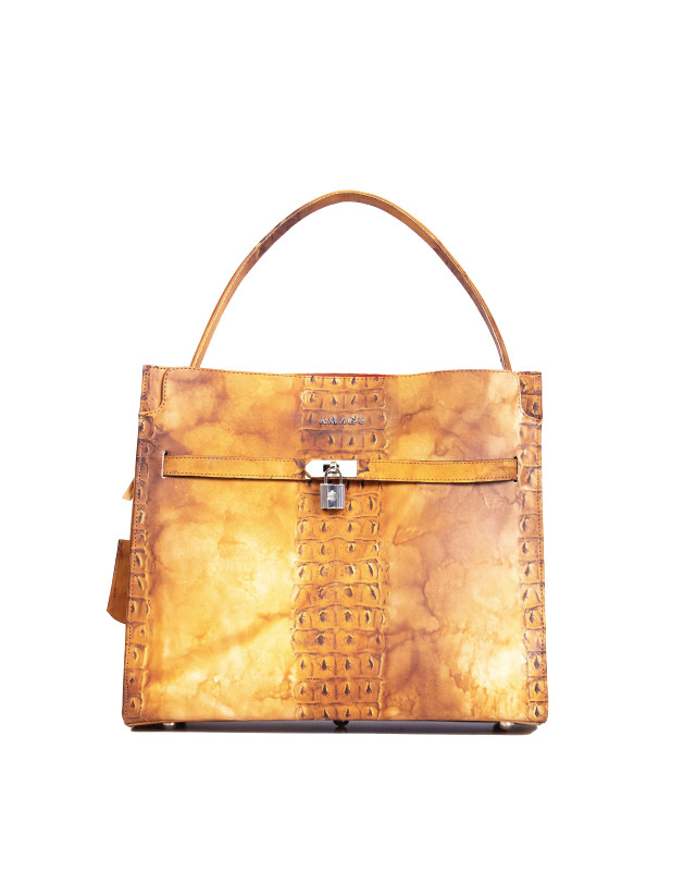 AMAGU Venice Maxi: Yellow Tie-Dye