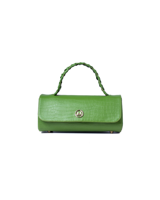 Milan: Lime Green Crocodile Print
