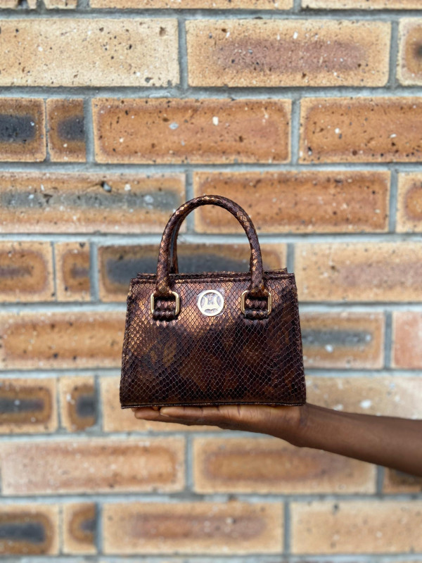 Lagos Micro: Rust Snake Print